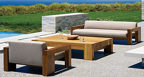 Roof Top Wooden Sofa Set