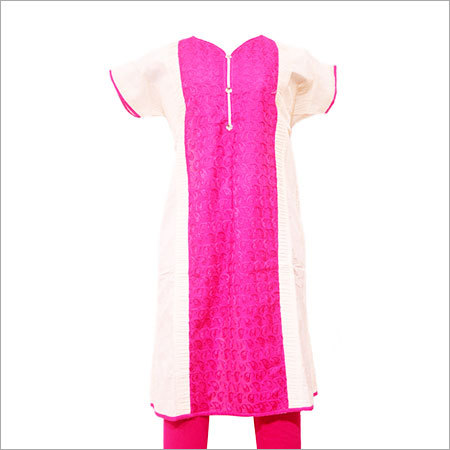 Cotton Kora Embroidery Kurti
