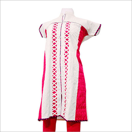 Cotton Kora Embroidery Kurti