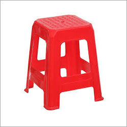 Red Plastic Stool