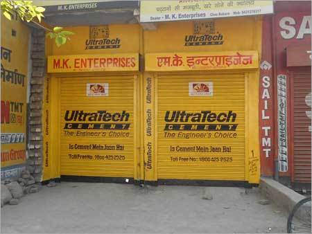 Shutters Advertising Services - Metal, Variable Size, Yellow | High Visibility, No Hidden Charges, Reliable Service