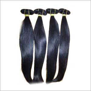 Single Drawn - Indian Human Hair, 16 Inches, Black | Soft Texture, Thick Volume, Cuticle Intact, Healthy Shine