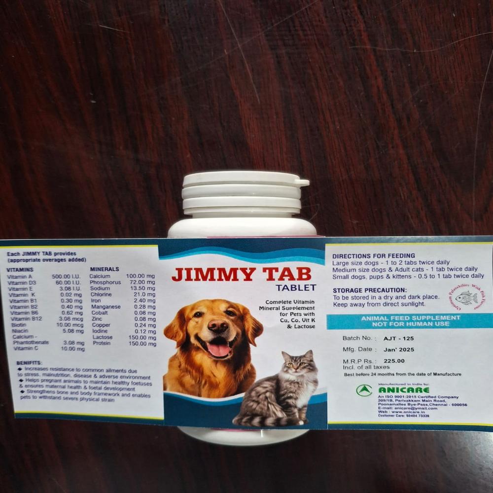 JIMMY TABLETS ( Multivitamin Pet Tablets )
