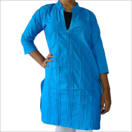 Cotton Poplin Pintex Kurtis