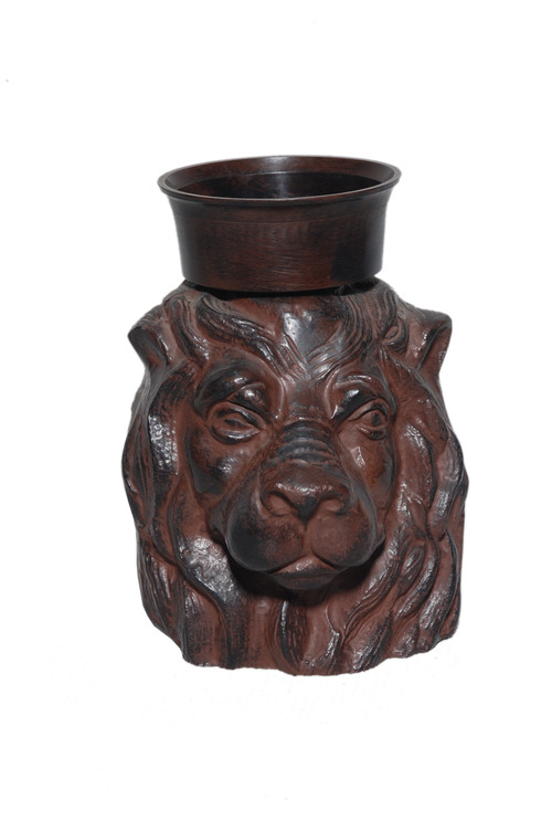 Lion Head Candle Holder