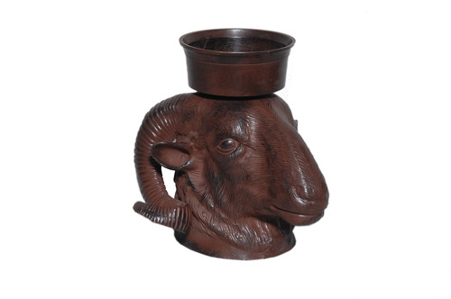 Goat Head Candle Holder