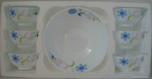 7pcs pudding set, opalware