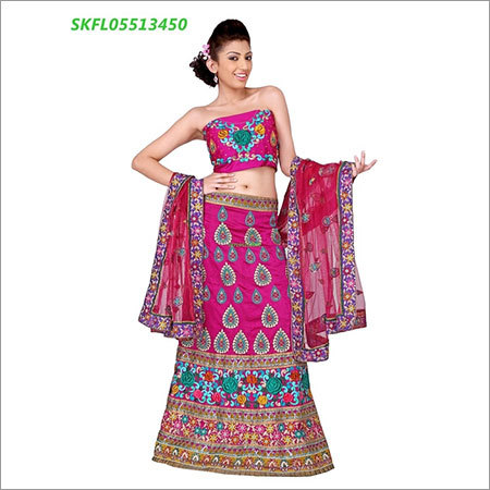 DESIGNER LEHENGA WITH EMBROIDERED BLOUSE AND DUPPATTA