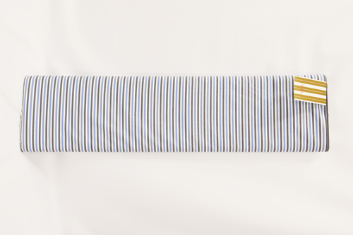 100% Cotton Blue Black Stripe Shirting Fabric
