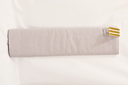 100% Cotton Brown Stripe Shirting Fabric