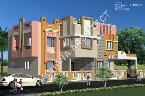 NICE MODERN 3-D ELEVATION