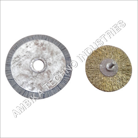 Industrial Wire Brushes - Brass Wire 3 Inch Diameter 1/2 Inch Thickness | Sturdy Design Lightweight Excellent Finish Easy to Install