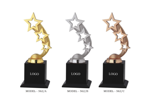 Beautiful Gold Star Trophies