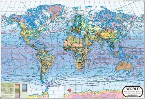 World Winter Map Dimensions: 70 X 100  Centimeter (Cm)