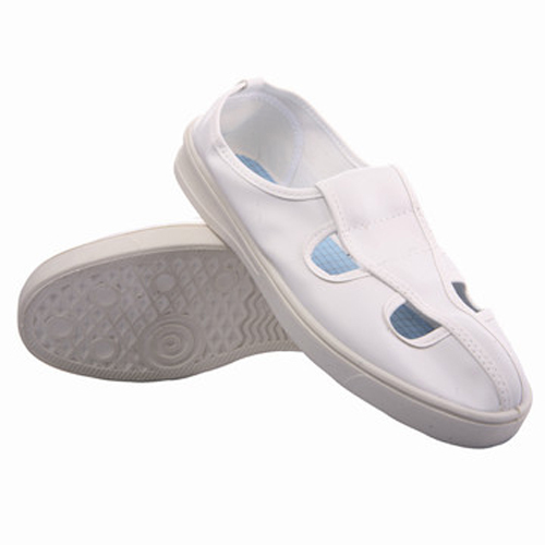 PVC 4-eye ESD Shoes for Anti-static Workshop, Wear with ESD Garments