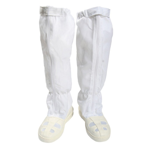 ESD Sleeve Shoes for Anti-Static Work Shop and Cleanroom Class 1000-10000 - PVC, Sizes 34-50, White | Lightweight, Soft, Durable, Chemical Resistant, Washable