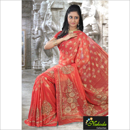 Red Designer Banarasi Sarees