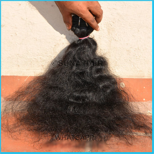 Indian curly hair micro loop ring virgin human hair
