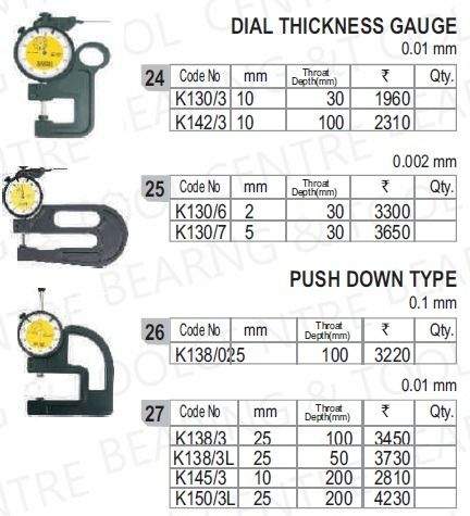 Dial Thickness Gauge