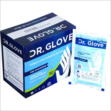 Milk White Sterile Surgical Gloves
