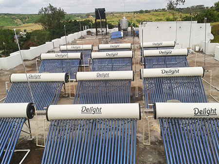 integrated solar water heater