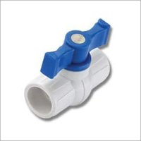 White And Blue Upvc Thread Ball Valve