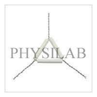 Clay Pipes (triangle) - Ceramic Porcelain, Size: 50mm/60mm/75mm | White Color, Designed For Laboratory Use, Lightweight 25-50 Grams