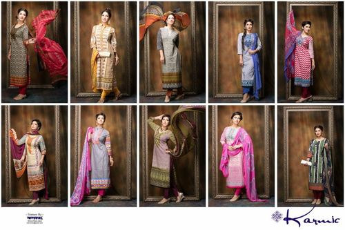 Fancy Cotton Dress Material