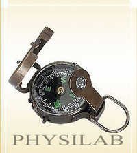 Military Compass - Durable Cast Gold Zinc, 3 Inches Long X 2 1/8 Inches Wide, Gray | Liquid-damped Compass Card, Luminous Dial, Magnifiers For Accurate Sighting