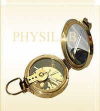 Brunton Compass Brass - Antique Finish, Magnetic Induction Damping For Accurate Measurements, Customized Leather Or Wooden Case, Ideal For Geologists And Surveyors