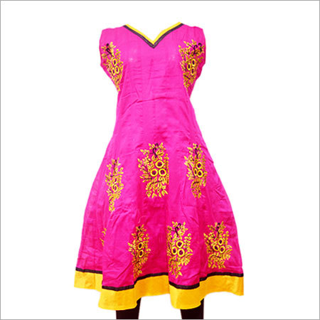Cotton Cemaric Embroidery Kurti