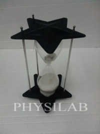 Antique Sand Timer Star - Solid Brass, 3 1/2" Tall | Elegant Nautical Design, Glass Hourglass, Ideal For Office & Home Decoration