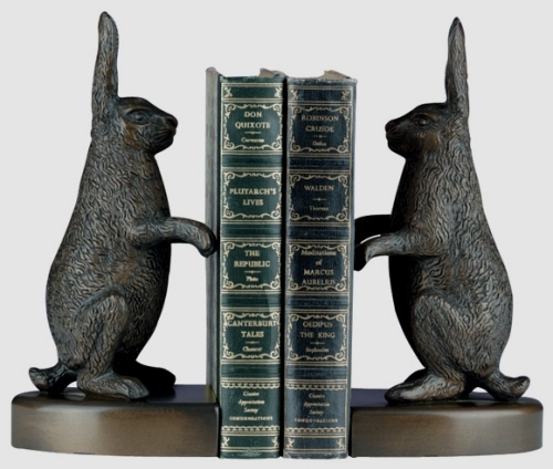Aluminium Rebbit Bookends