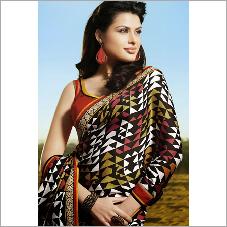 Exclusive Sarees - Silk Blend, 5.5m Length, Black | Elegant Design, Soft Texture, Shrink Resistant, Skin Friendly