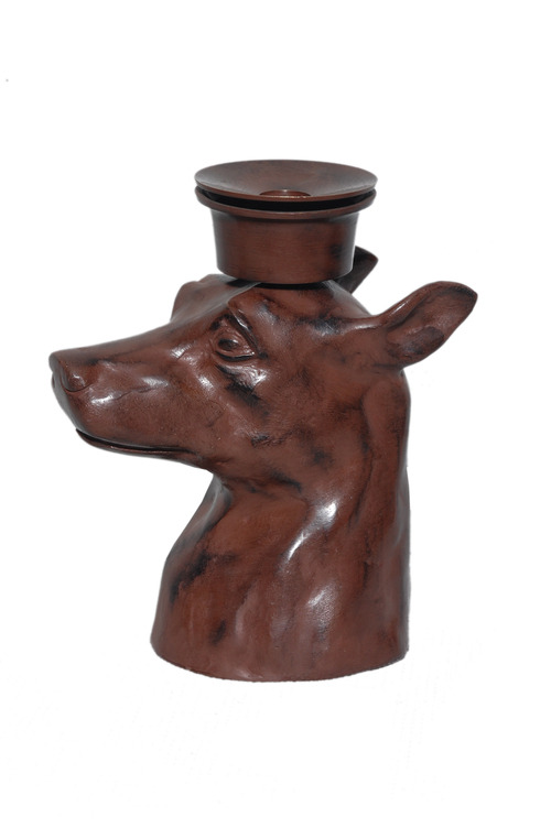 Dog Head Candle Holder