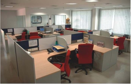 Modular Workstation - Wood & Metal, Variable Dimensions, Beige | Flexible Layout, Easy Assembly, Durable, Customizable Design, Space Optimization, Enhanced Collaboration, Heavy Duty Load Capacity, 1 Year Warranty