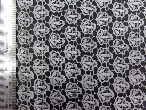 Chemical All Over Work - Lace 100x50cm, White | Elegant Design, Durable Fabric, Soft Texture, Floral Pattern