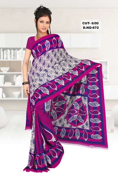 Synthetic Designer Sarees