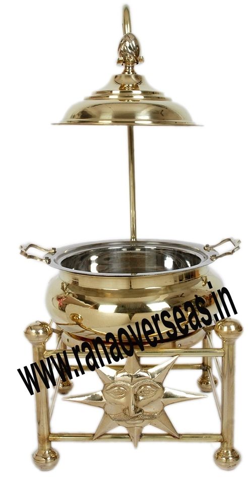 BRASS SHAPE CATERING SERVING CHAFING DISH