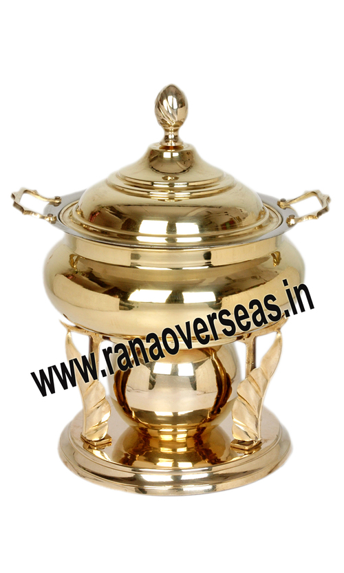 Golden Trophy Shape Brass Metal Chafing Dish