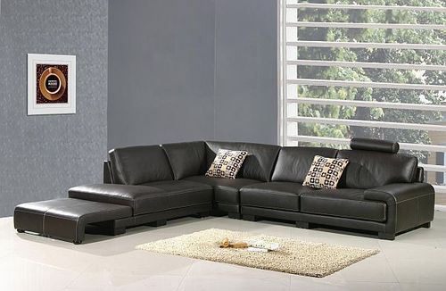 Modern Leather Corner Sofa