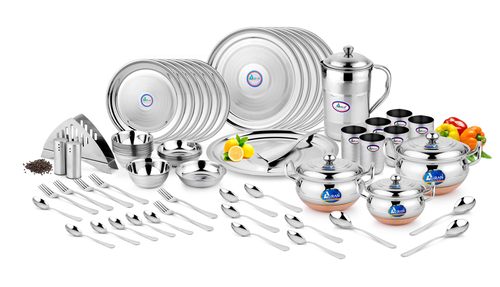 Airan Dinner Set Pearl Diamond Touch 65 Pcs