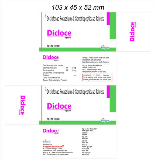 Dicloce Tablet