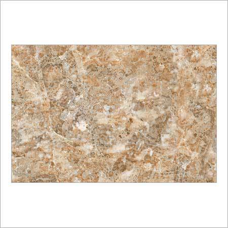 Glazed Ceramic Wall Tiles - Ceramic, 300x450 mm, Cream/Brown Color | Polished Surface Treatment for Interior Applications