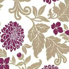 Wallpaper - Vinyl, 10m x 53cm, Purple | Elegant Design, Durable Material, Easy Installation, Washable
