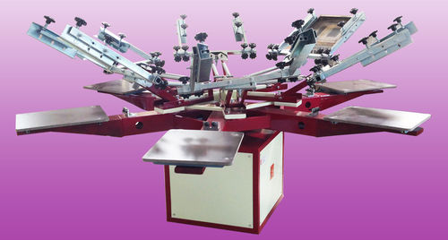 4 Color Manual Screen Printing Machine