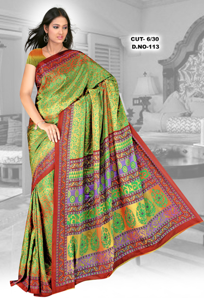 French Crepe Sarees