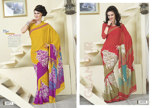 Designer Printed Saree