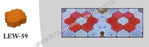 Plastic And Iron Mould Interlocking - Plastic & Iron, Flower Shape | Durable Build, Easy Install, Customizable Patterns