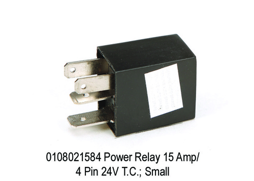 Power  Micro Relay 15 Amp4 Pin 24V T.C.; Small